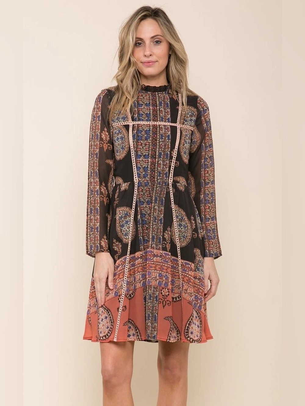 Anthropologie RAGA Sunset Glow High Neck Dress Size Large
Style No. R3714